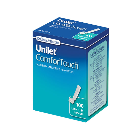 Unilet ComforTouch Lancet, 28G, 100/bx (US & Canada Only)