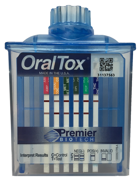 OralTox Drugs of Abuse Test, 5-Panel: COC (Cocaine), MET (Methamphetamine), OPI (Opiates), OXY (Oxycodone), THC (Marijuana), 25/bx (US Only)