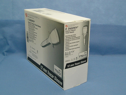 Thoracic Trocar Sleeve, Rounded Tip Obturator, 10/12mm, 6/bx