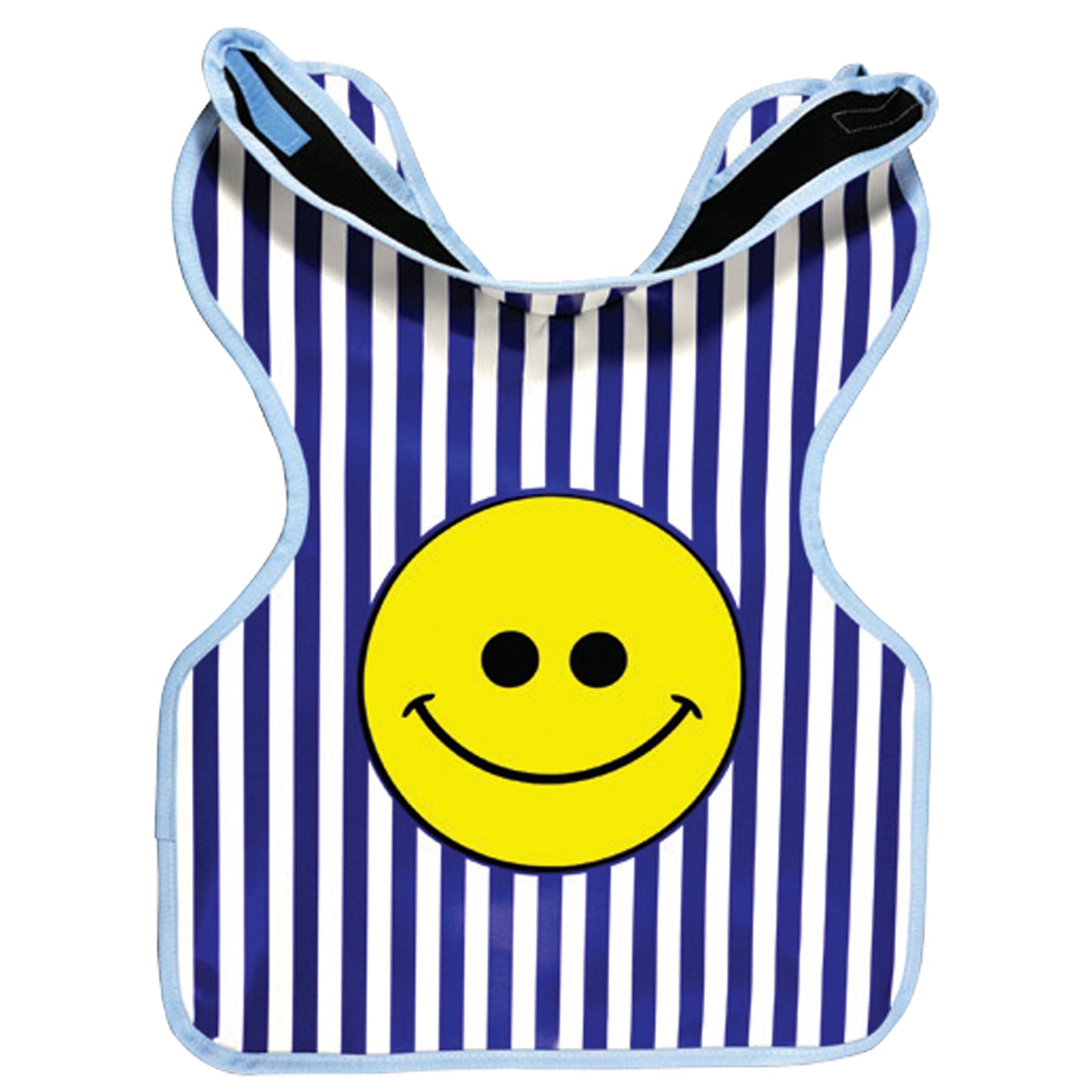 Protectall X-Ray Apron, Child w/Collar, Lead-lined, .3MM Thickness. 20" x 20, Blue and White Stripes w/Happy Face (US SALES ONLY)