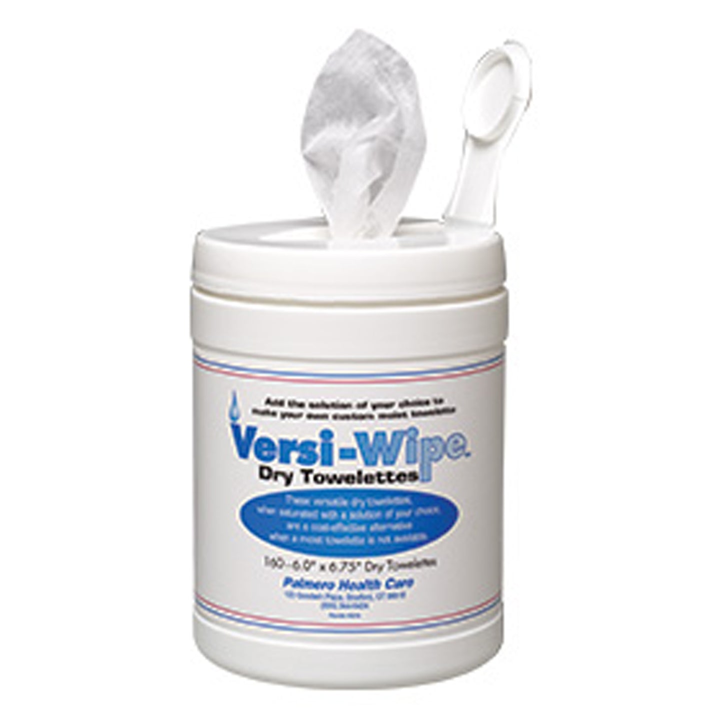 Versi-Wipe Dry Towelettes, 6" x 6-3/4", 160ct/can, 12can/cs