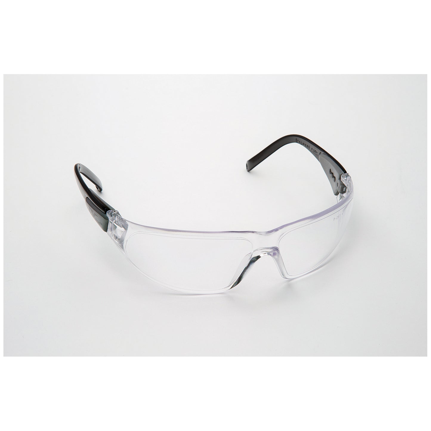 Safety Glasses, Black Frame/Clear Lens. Universal Size, 12/cs (US SALES ONLY)