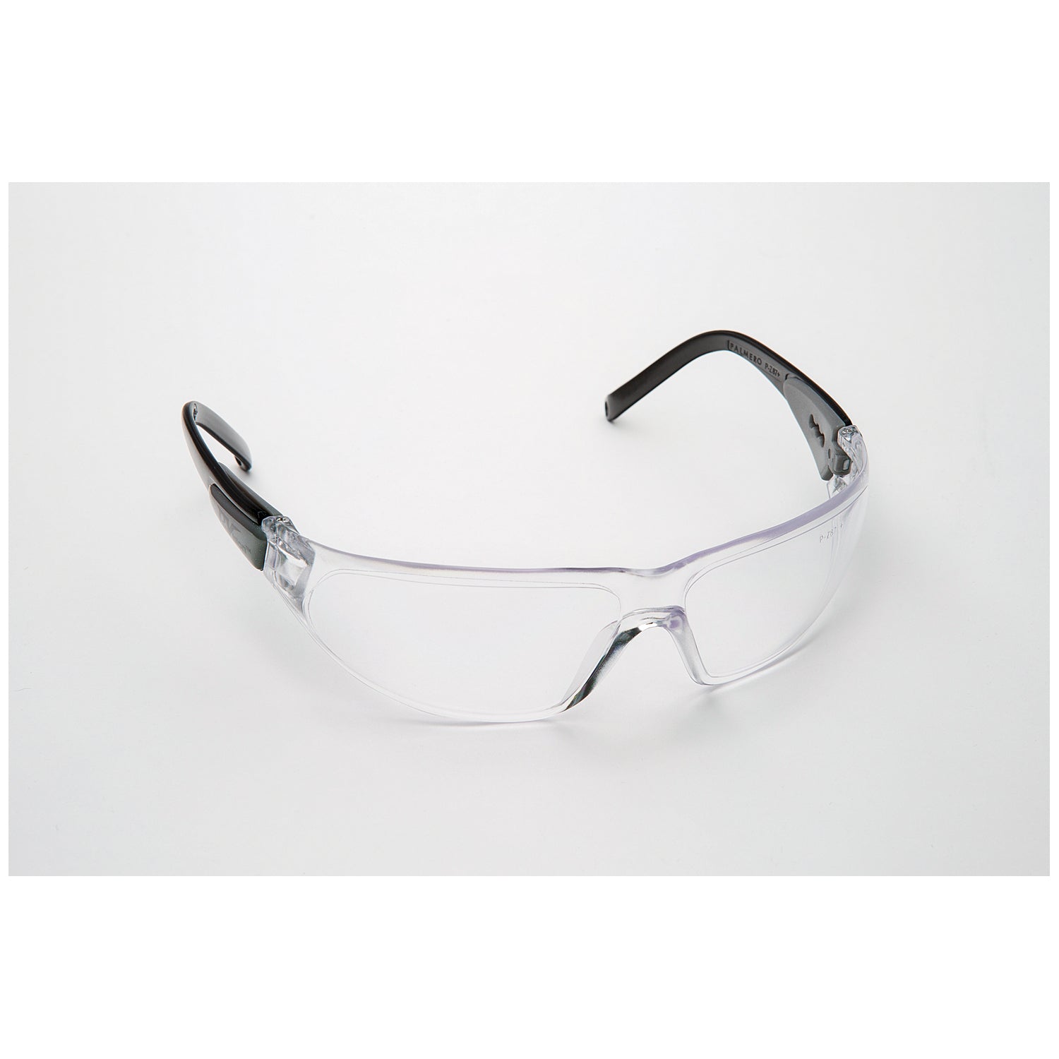 Safety Glasses, Black Frame/Clear Lens. Universal Size, 12/cs (US SALES ONLY)