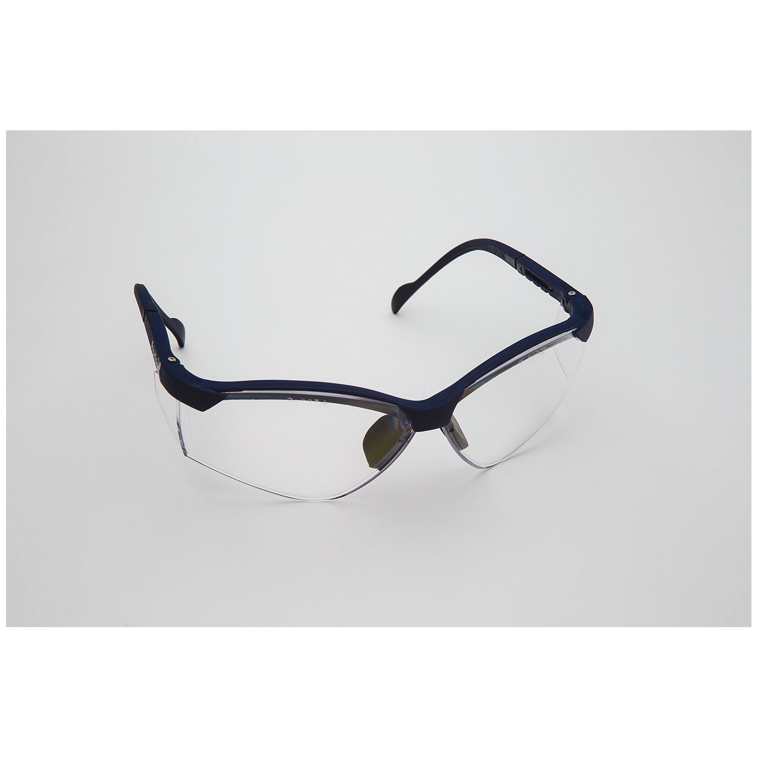 Safety Glasses, Blue Frame/Clear Lens. Universal Size, 12/cs (US SALES ONLY)