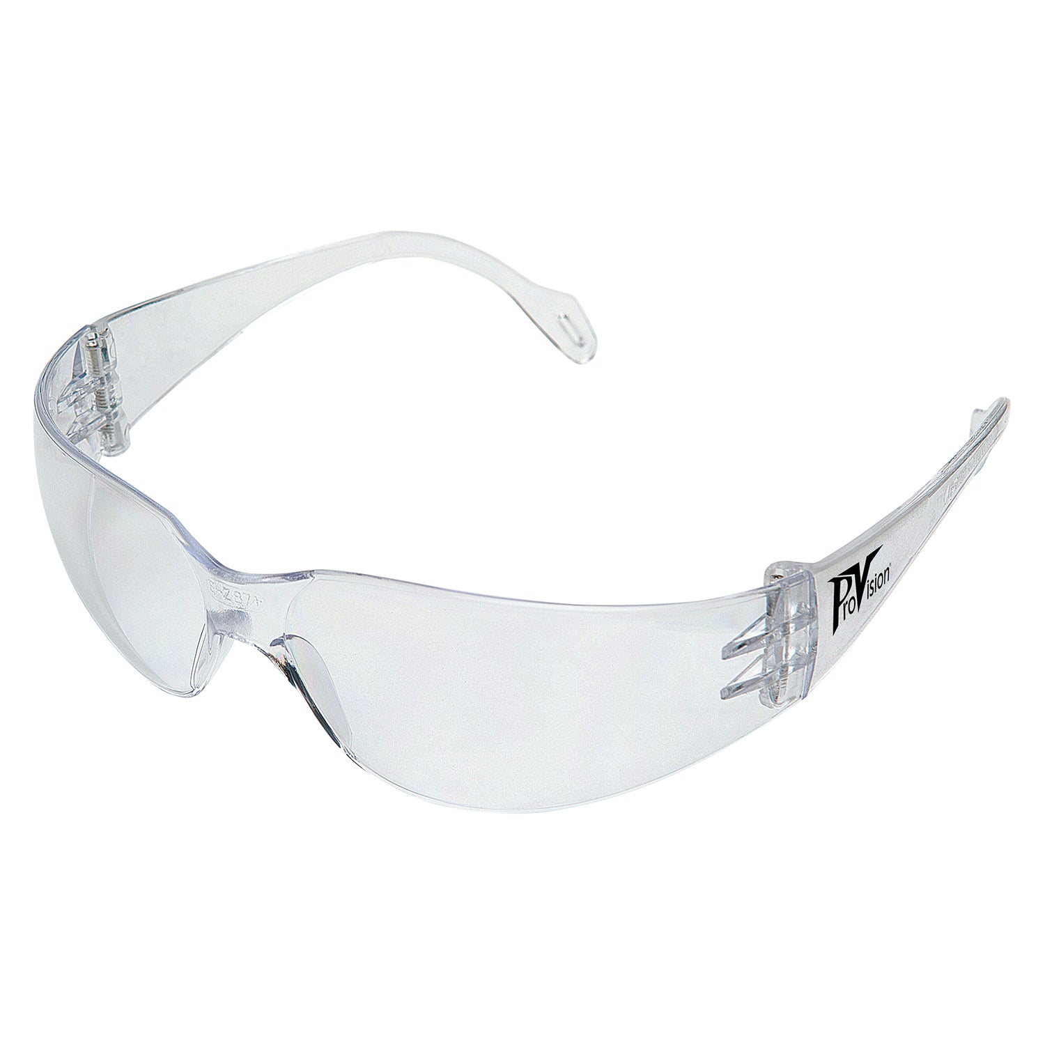 Safety Glasses, Clear Frame/Clear Lens. Full size, 12/cs (US SALES ONLY)