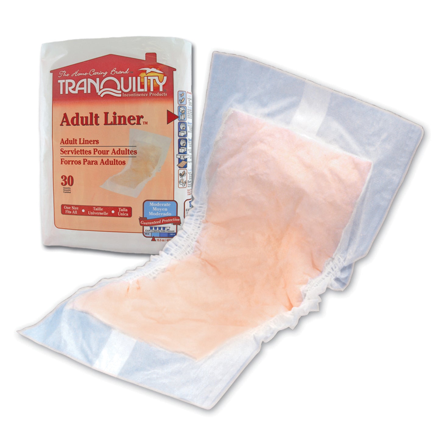 Adult Liner, 24" x 9", 15_ fl oz Capacity, 30/pk, 4 pk/cs