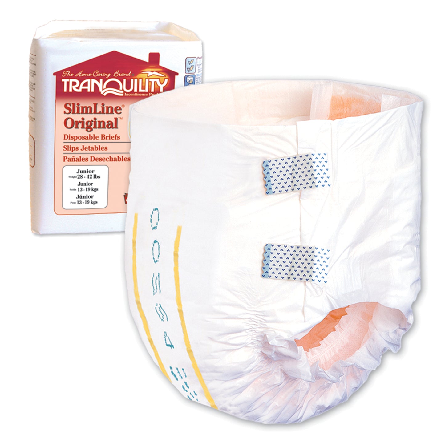 Brief, Junior, 28-42 lbs, 10.2 fl oz Capacity, 12/bg, 10 bg/cs (US Only)