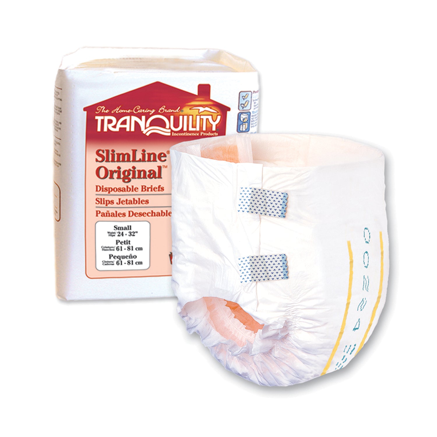 Brief, Small Adult, 24" to 32", 12.7 fl oz Capacity, 10/pk, 10 pk/cs (20 cs/plt) (US Only) 