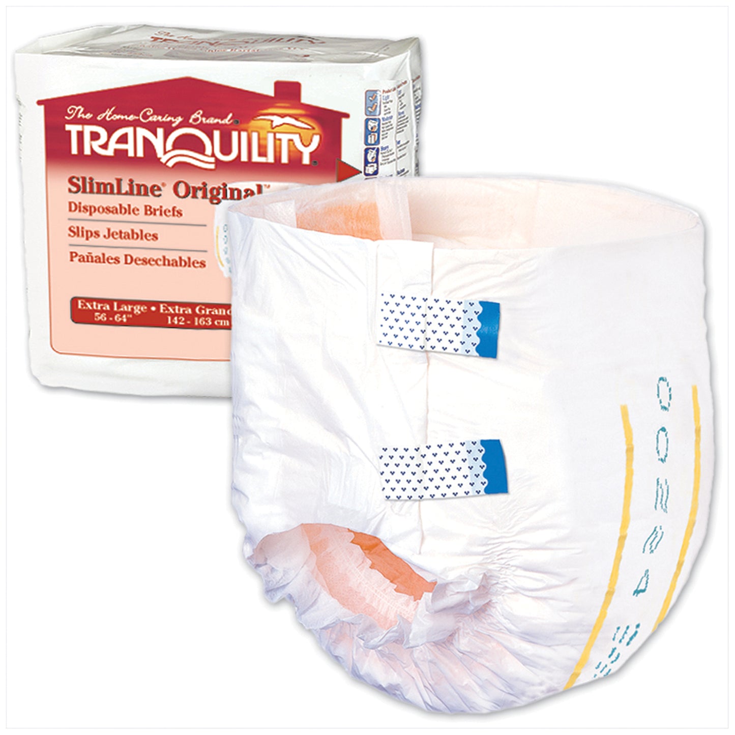 Brief, X-Large Adult, 56" to 64", 23.7 fl oz Capacity, 12/pk, 6 pk/cs (US Only)