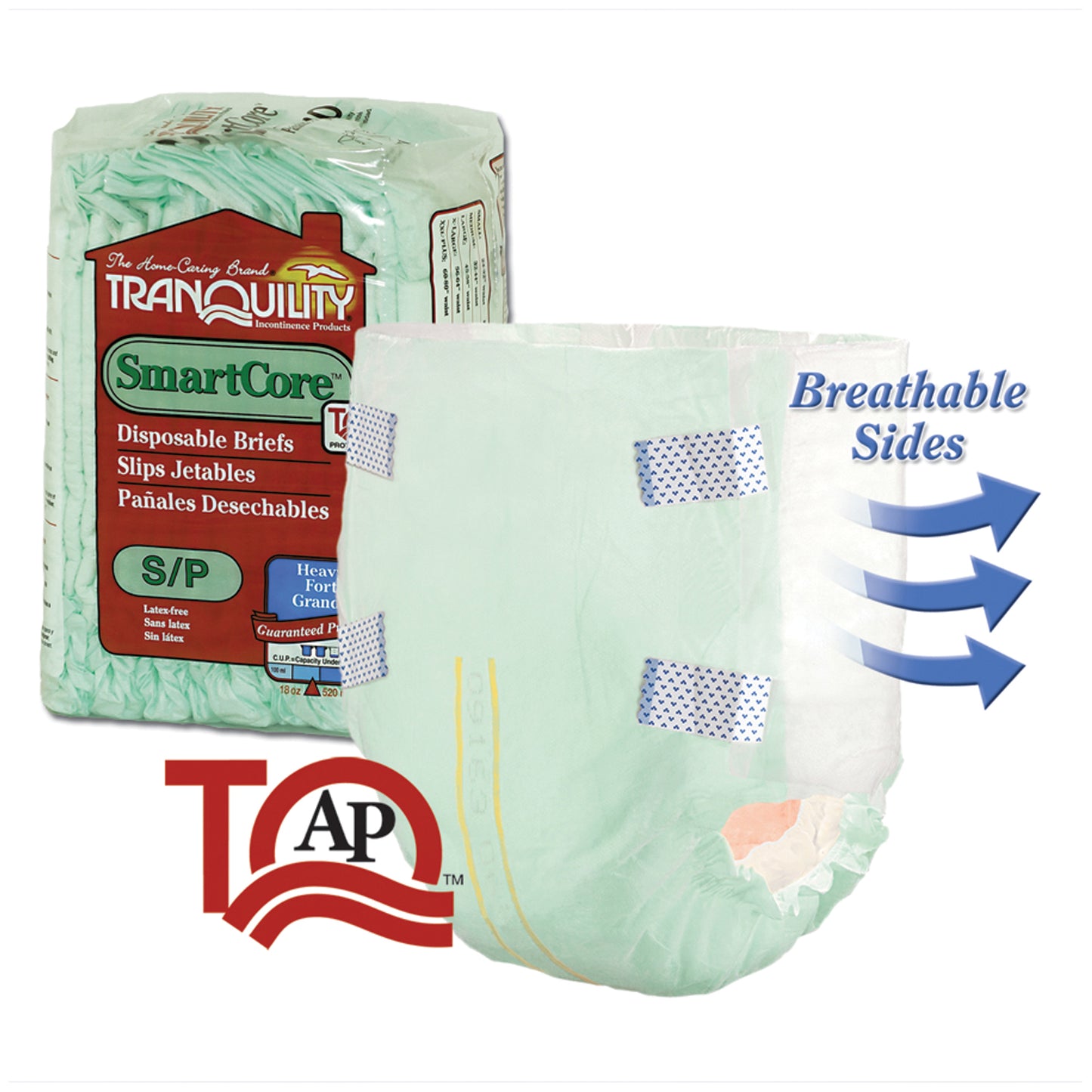 Brief, Small Adult, 24"-32", 18.0 fl oz Capacity, 10/pk, 10 pk/cs (US Only)