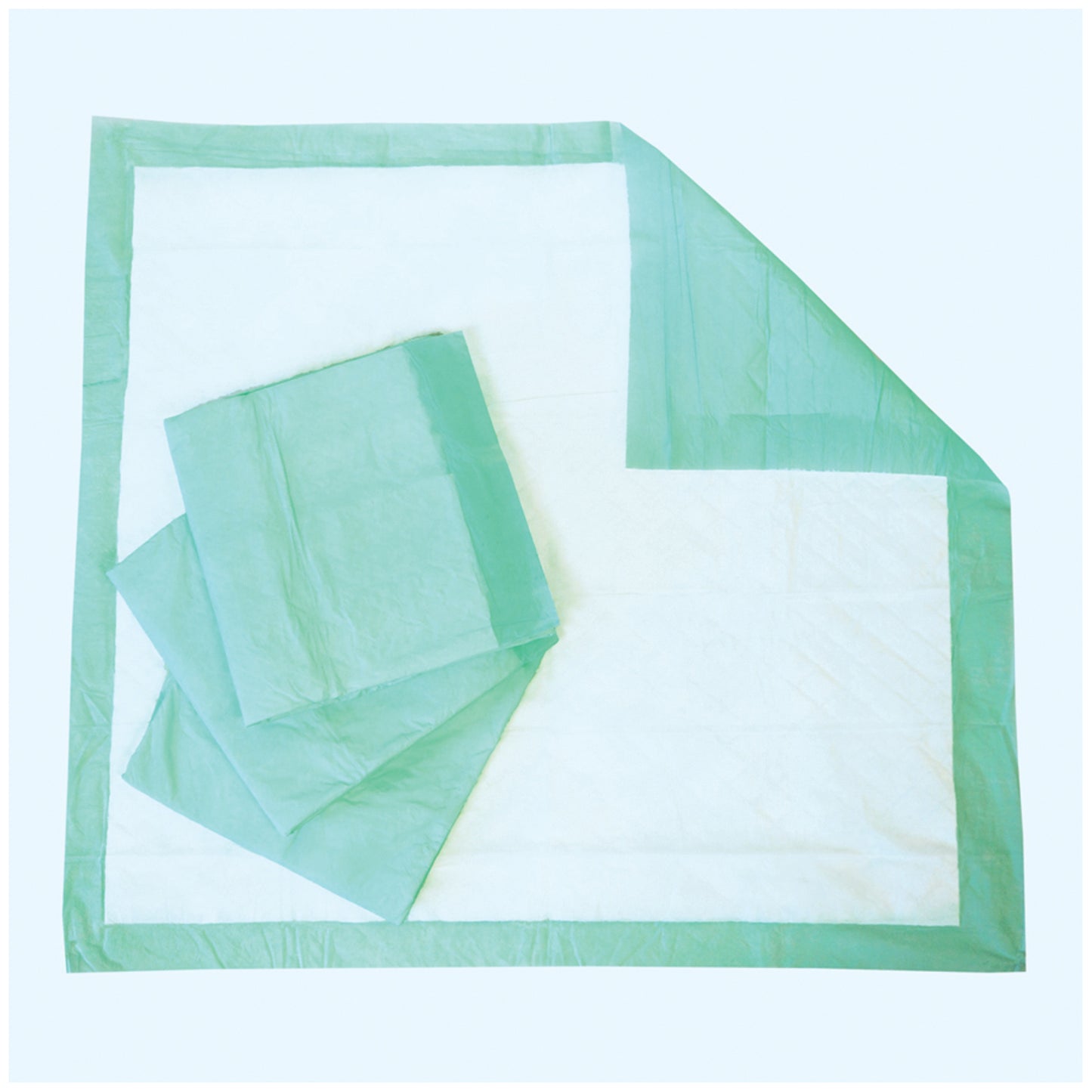 Underpad, X-Large, 28" x 30", Capacity 10.6 fl oz, Green, 10/bg, 10 bg/cs (US Only)