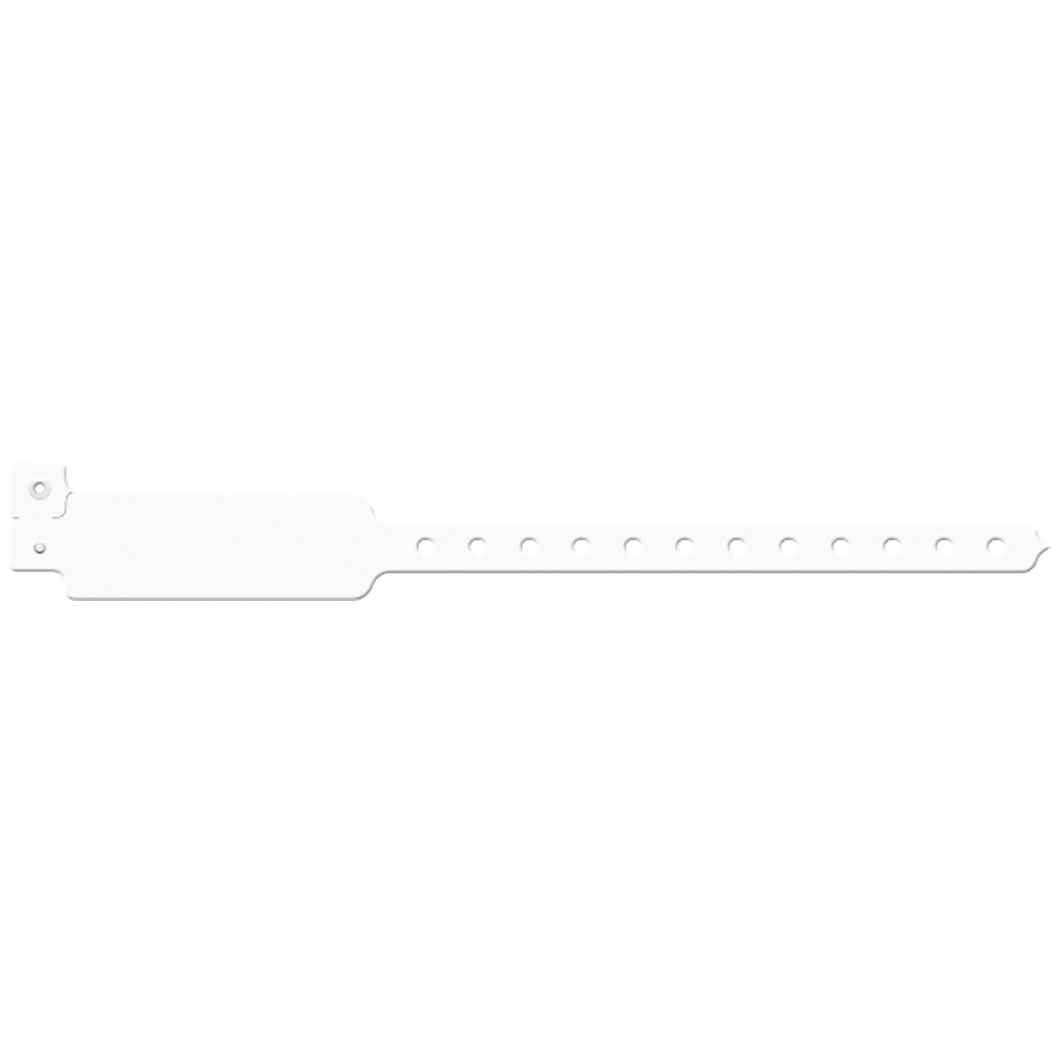 Wristband, Adult/ Pediatric, Write-On Vinyl, Custom Printed, White, 500/bx