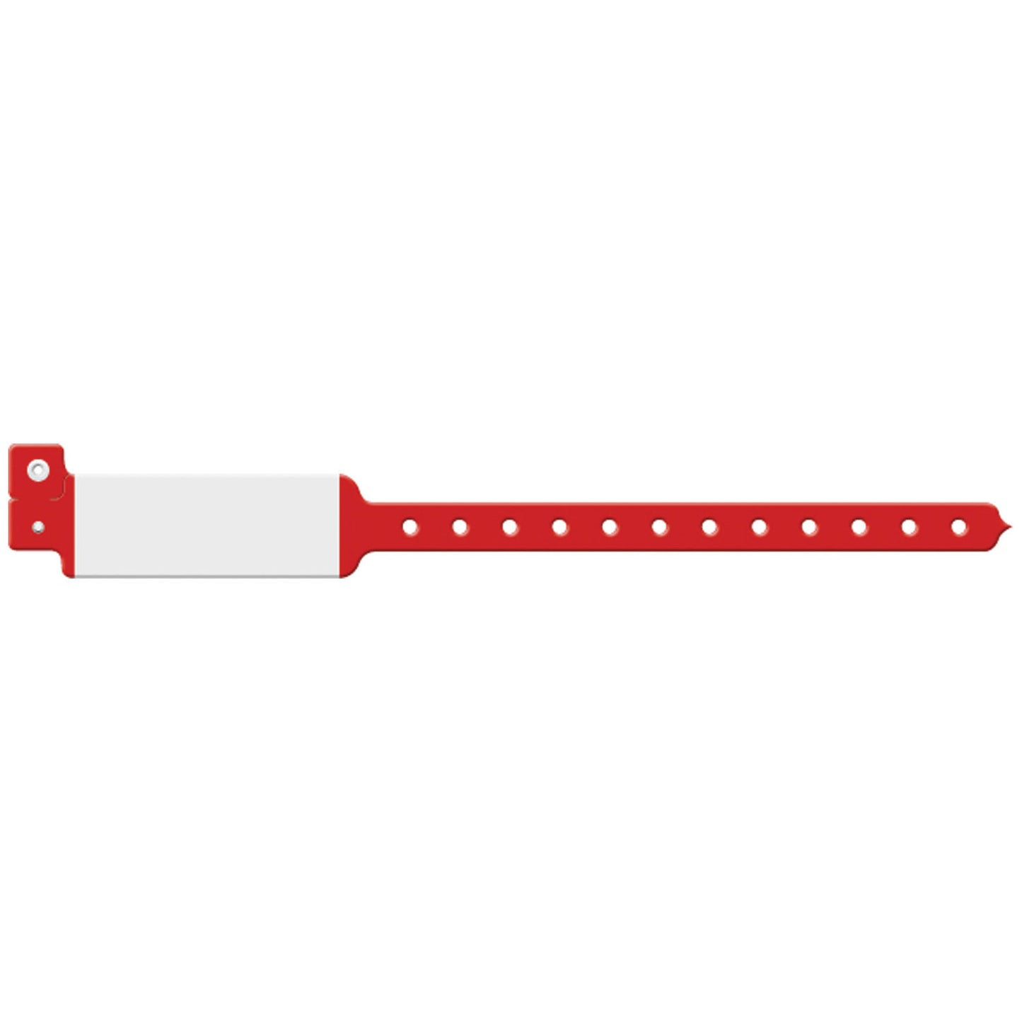 Wristband, Adult/ Pediatric, Imprinter Vinyl, Custom Printed, Red, 500/bx
