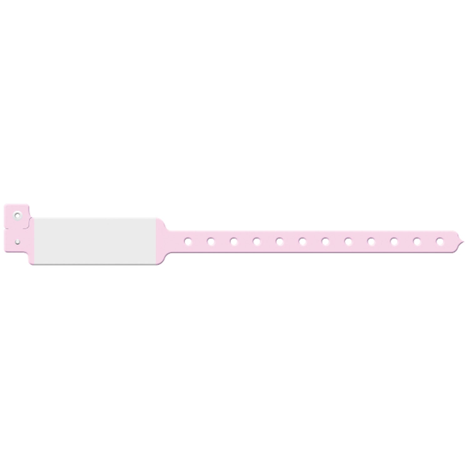 Wristband, Adult/ Pediatric, Imprinter Vinyl, Custom Printed, Pink, 500/bx