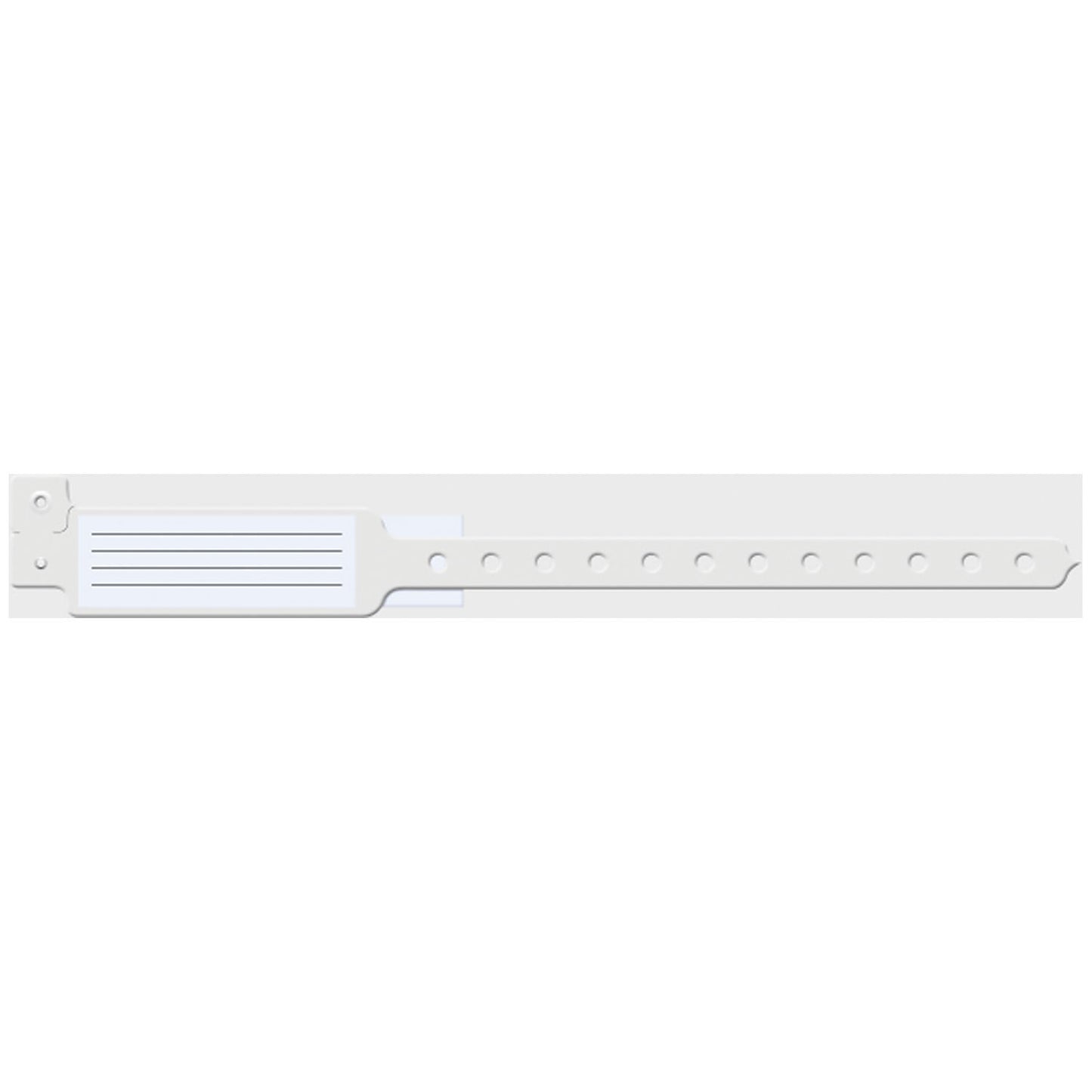 Wristband, Adult/ Pediatric, 10", Insert Vinyl, Custom Printed, Clear, 250/bx