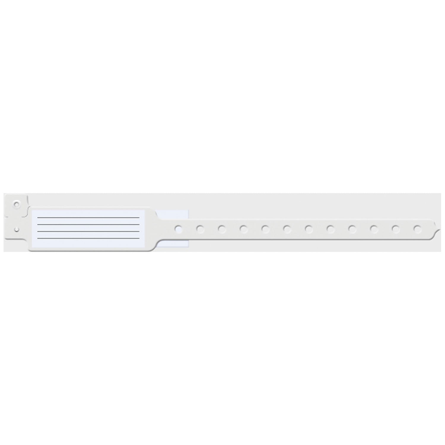 Wristband, Adult/ Pediatric, 10", Insert Vinyl, Custom Printed, Clear, 250/bx
