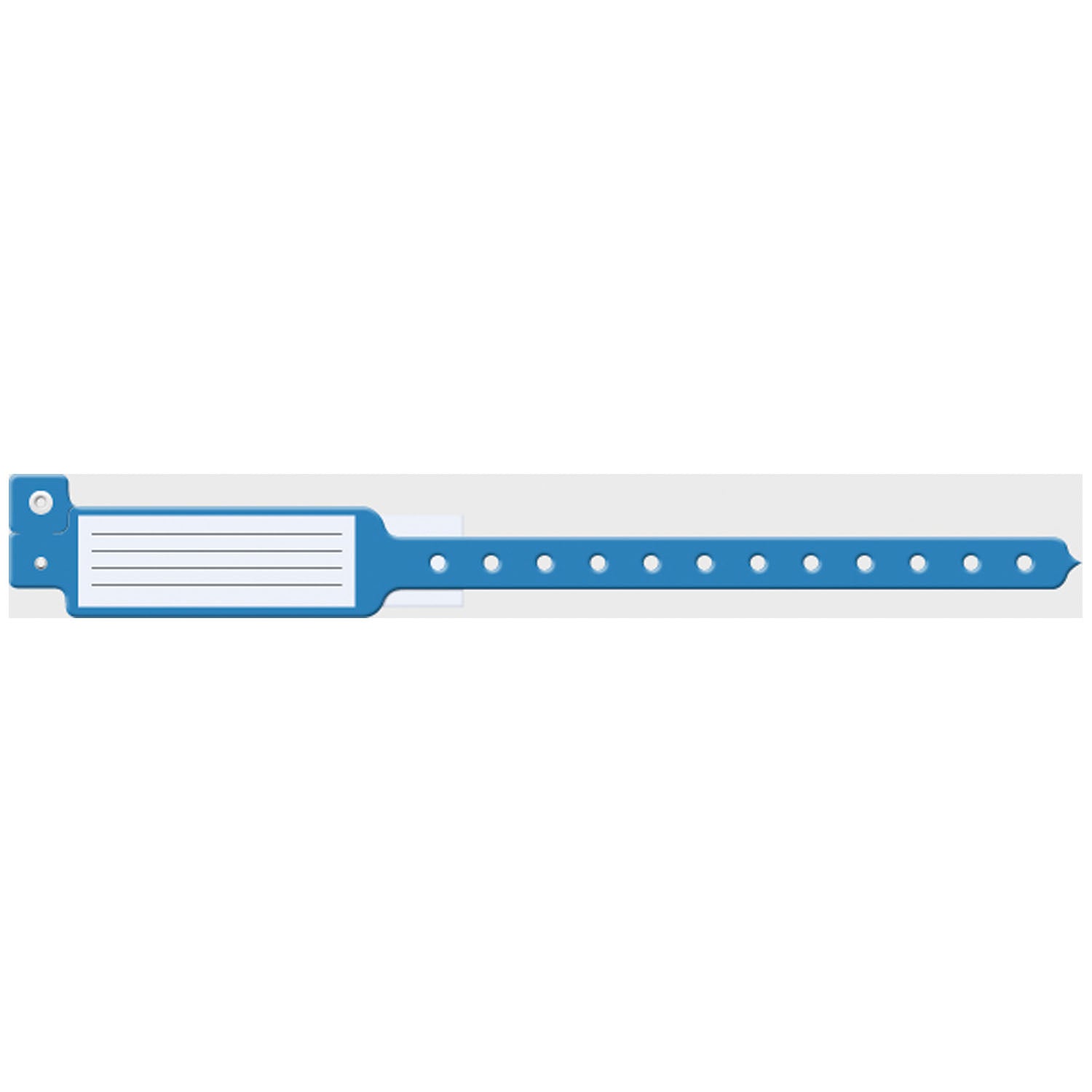 Wristband, Adult/ Pediatric, 10", Insert Vinyl, Custom Printed, Blue, 250/bx