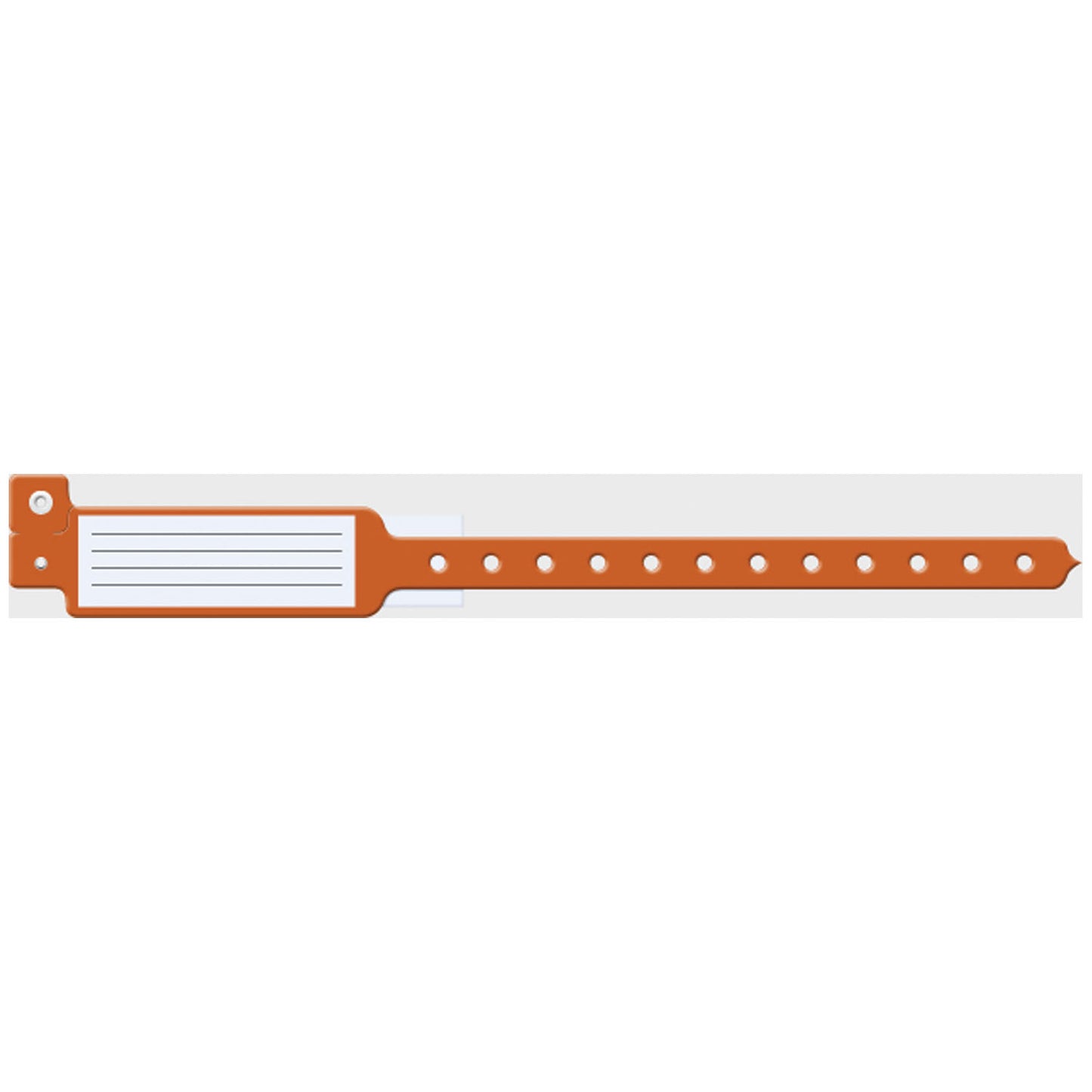 Wristband, Adult/ Pediatric, 10", Insert Vinyl, Custom Printed, Orange, 250/bx