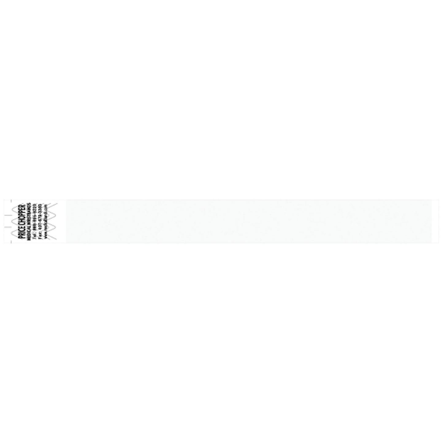 Wristband, Tyvek, 1", Custom Printed, White, 1000/bx