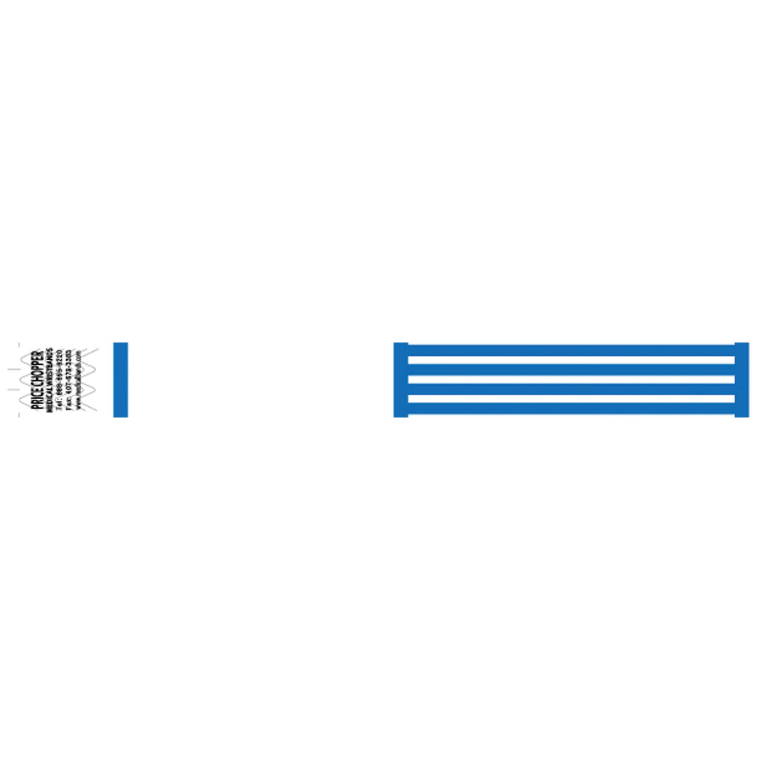 Wristband, Tyvek, 1", Blue, 1000/bx