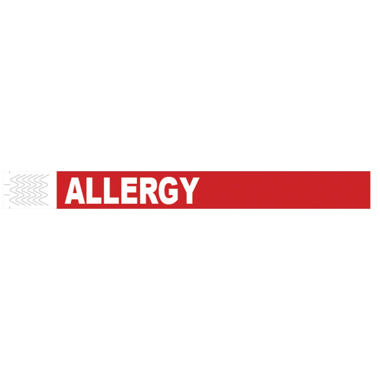 Wristband, Tyvek, 1", Allergy, Red, 1000/bx