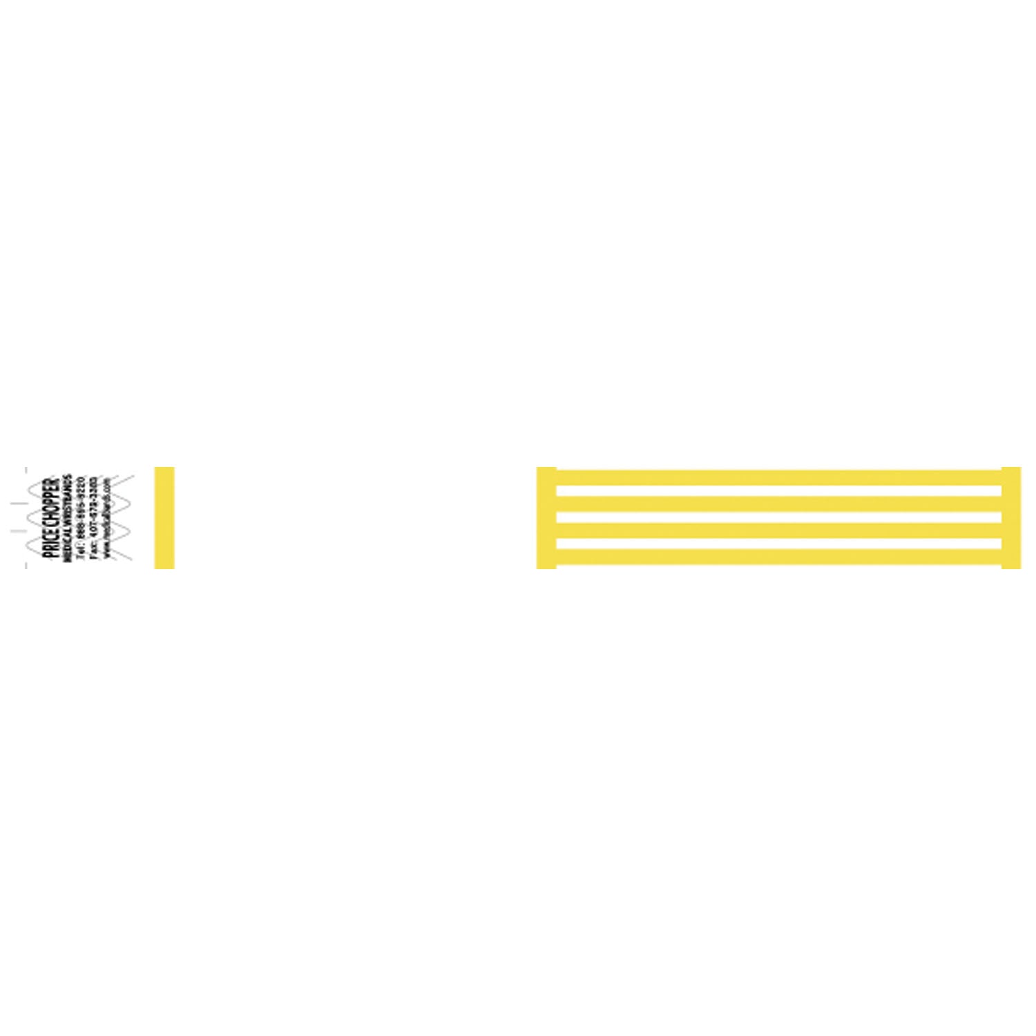 Wristband, Tyvek, 1", Custom Printed, Yellow, 1000/bx