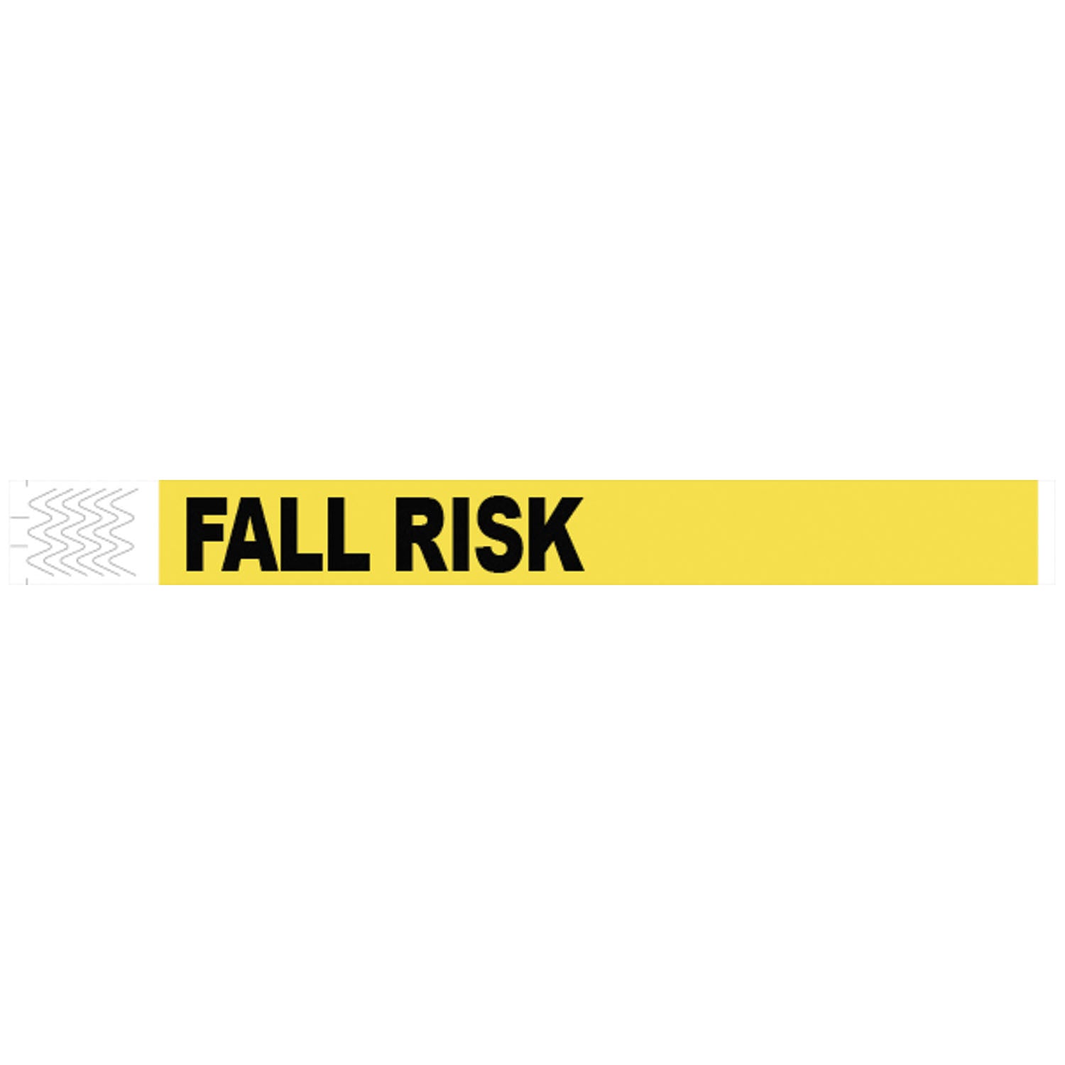 Wristband, Tyvek, 1", Fall Risk, Yellow, 1000/bx