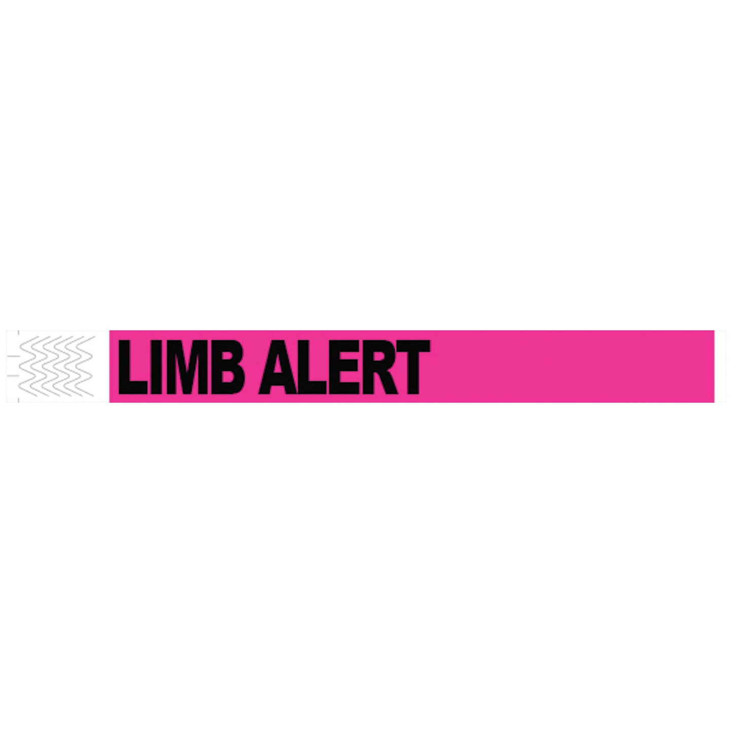Wristband, Tyvek, 1", Lim Alert, Pink, 1000/bx