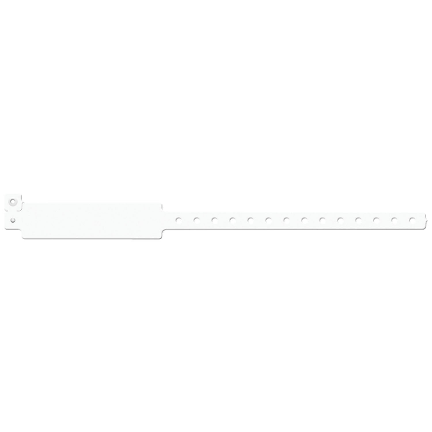 Wristband, Adult, Write-On Vinyl, White, 500/bx