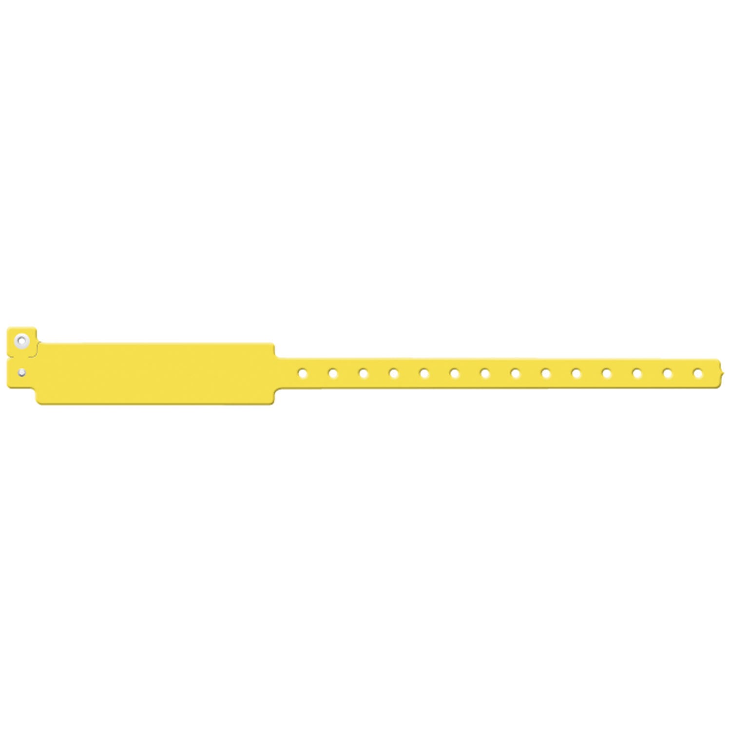 Wristband, Adult, Write-On Vinyl, Yellow, 500/bx