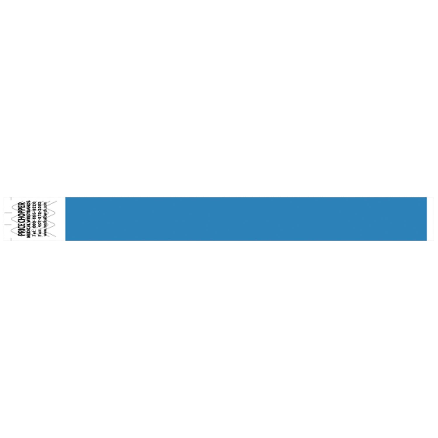 Wristband, Tyvek 1", Solid Blue, 1000/bx