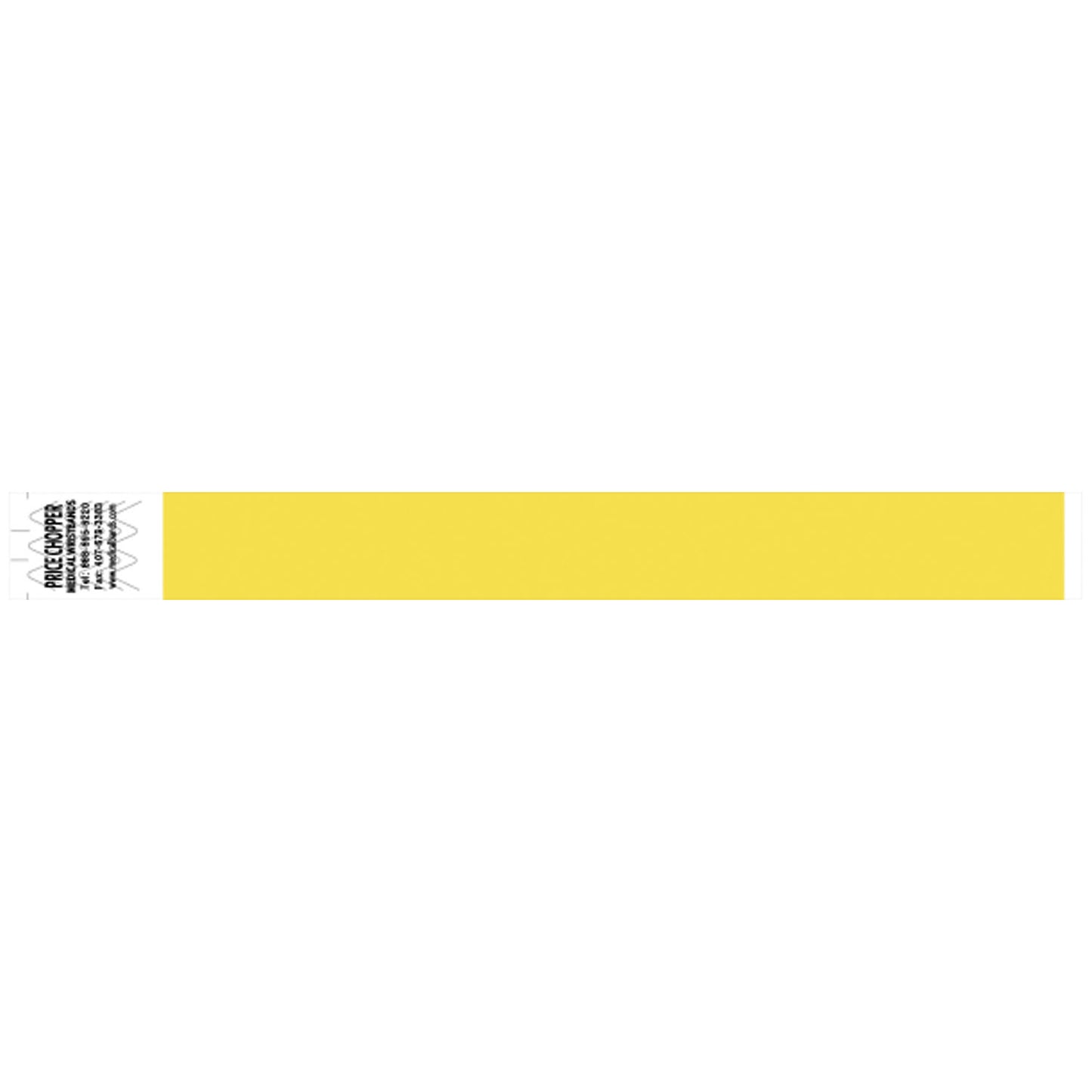 Wristband, Tyvek 1", Solid Yellow, 1000/bx