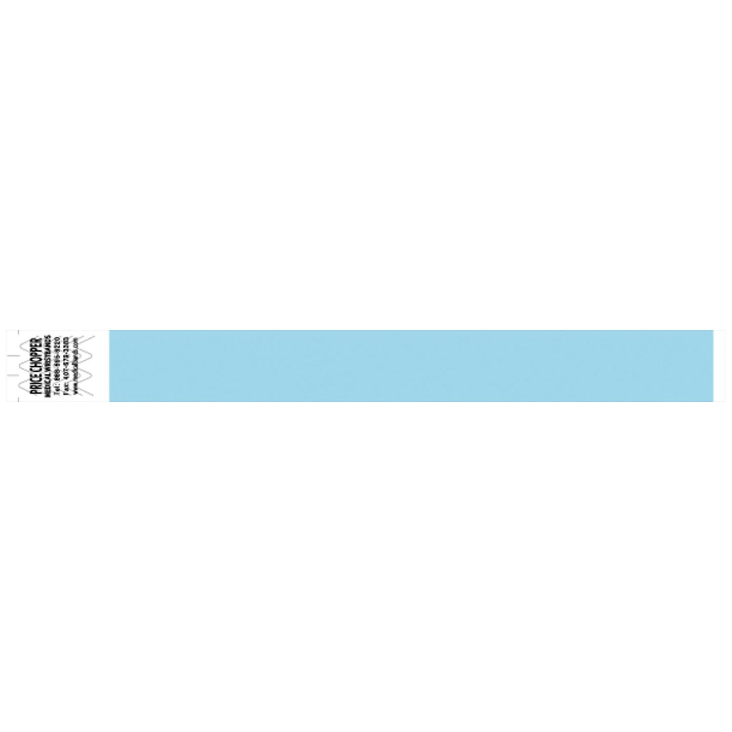 Wristband, Tyvek 1", Solid Light Blue, 1000/bx