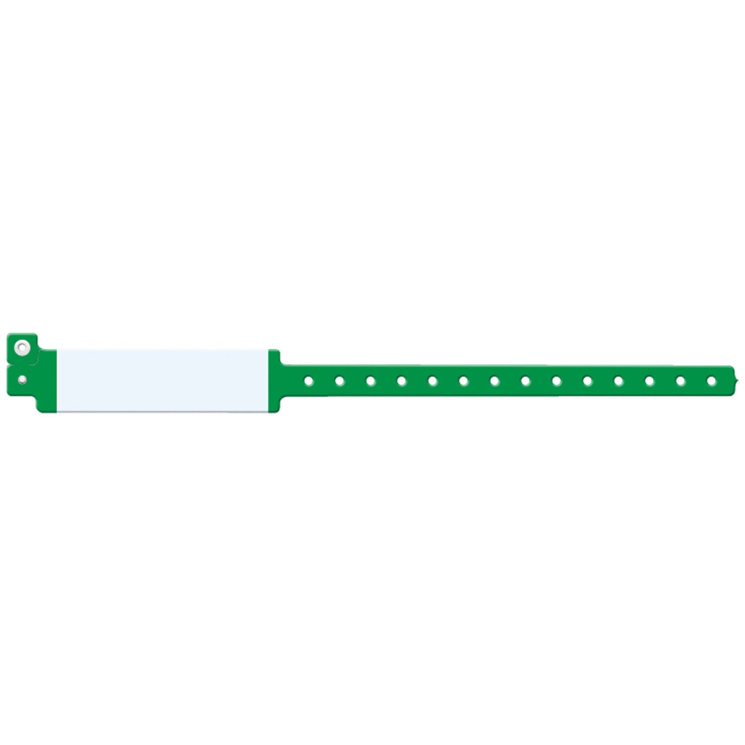 Wristband, Adult, Imprinter Vinyl, Green, 500/bx