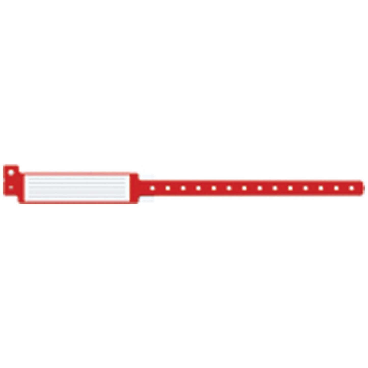 Wristband, Adult, 12", Insert Vinyl, Red, 250/bx