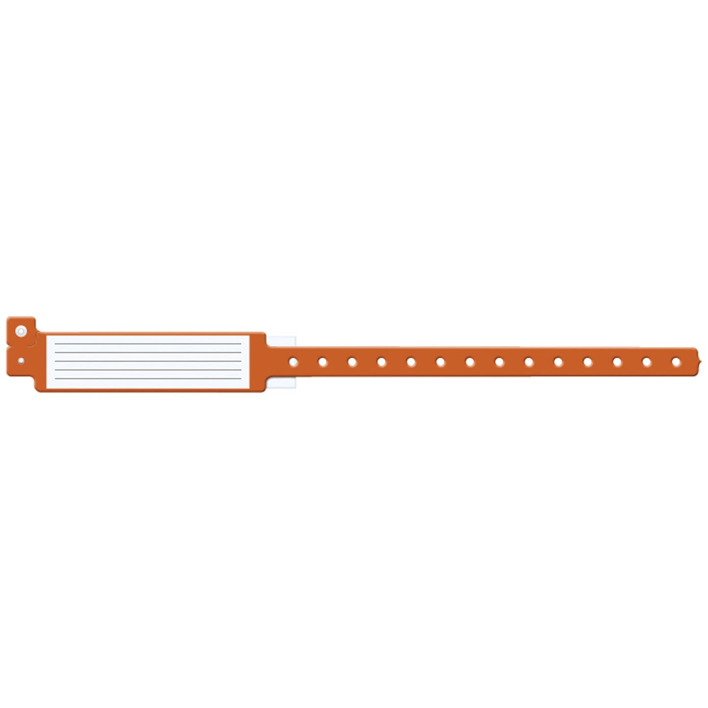 Wristband, Adult, 12", Insert Vinyl, Orange, 250/bx