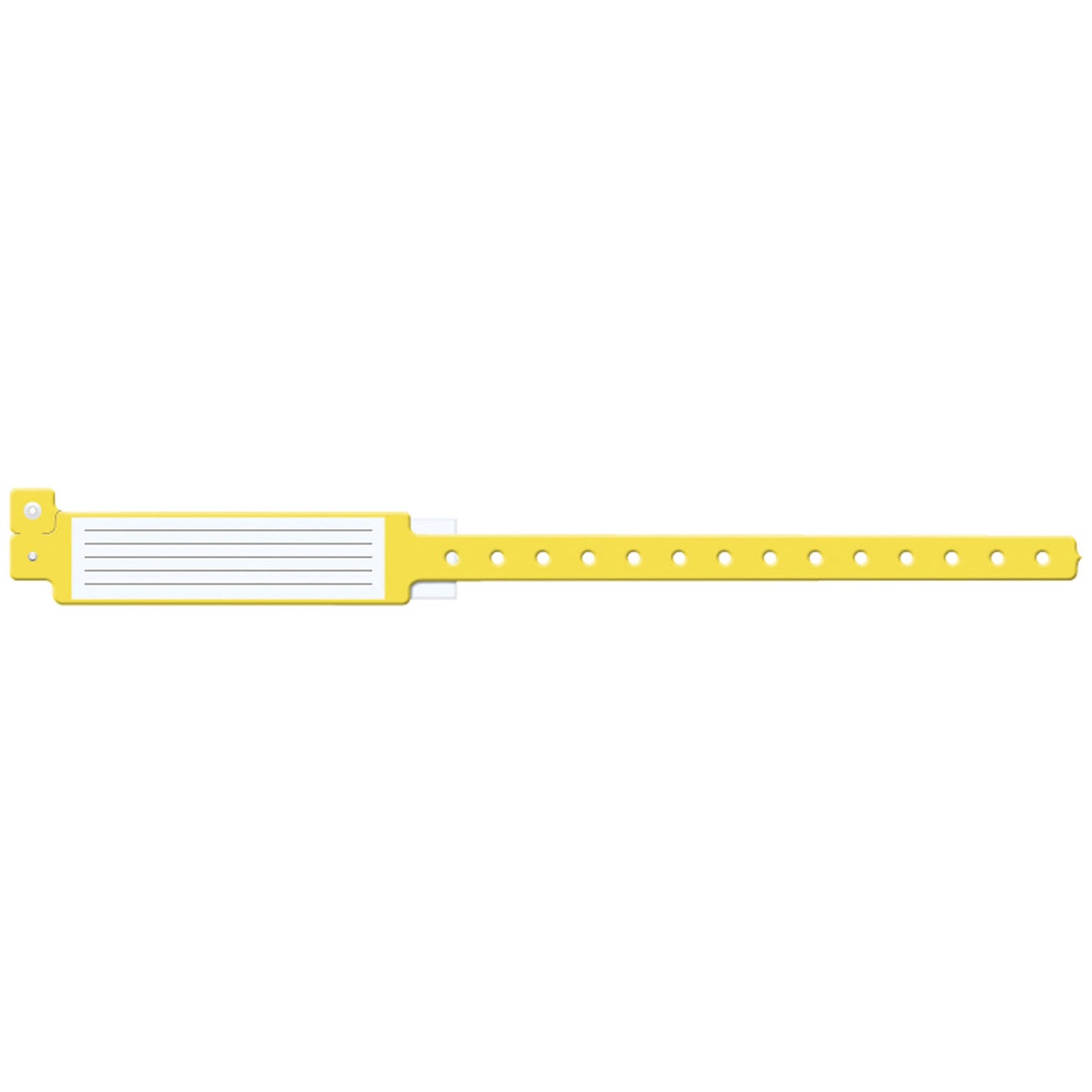 Wristband, Adult, 12", Insert Vinyl, Yellow, 250/bx