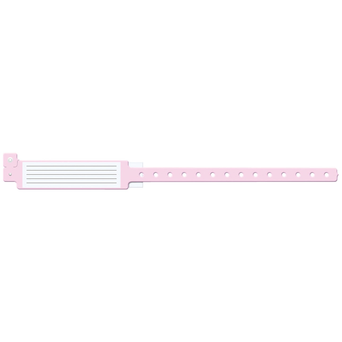 Wristband, Adult, 12", Insert Vinyl, Custom Printed, Pink, 250/bx