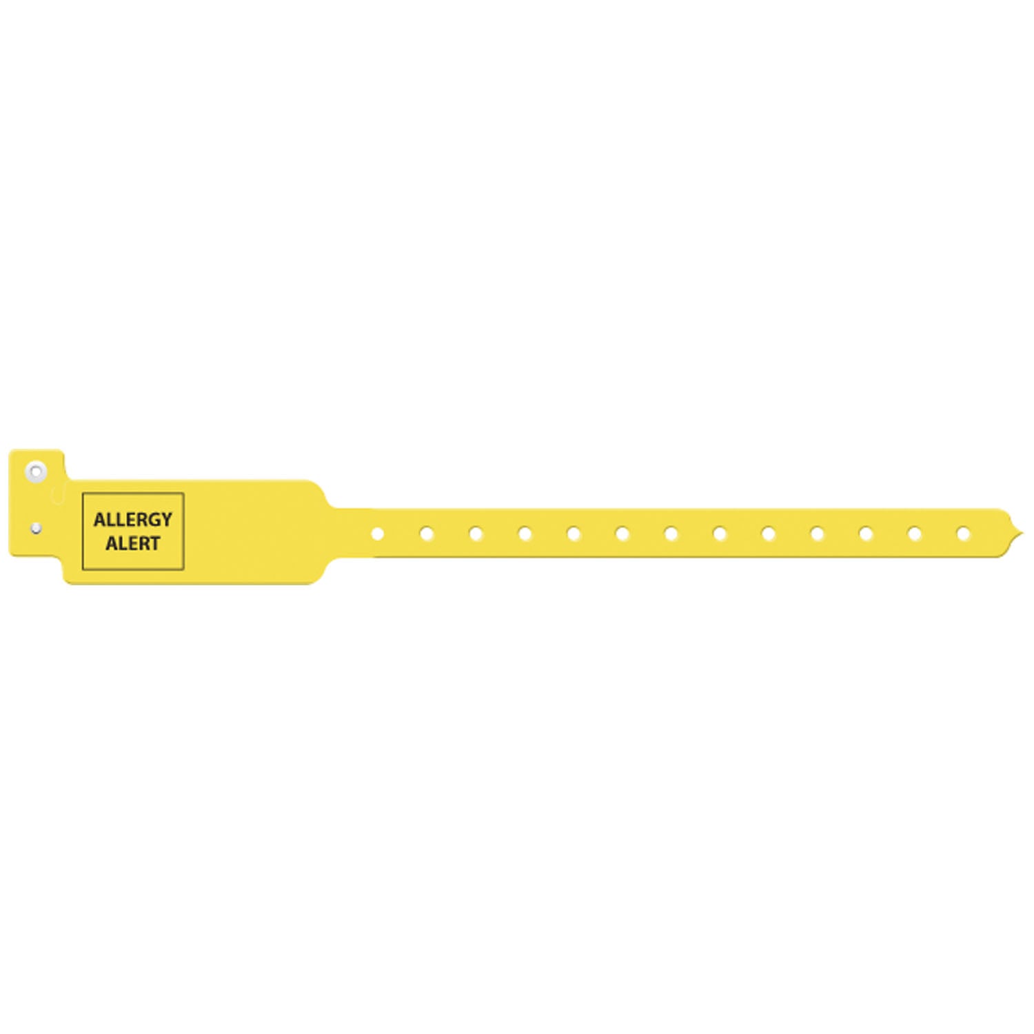 Wristband, Adult/ Pediatric, 10", Tri-Laminate, Allergy Alert, Yellow, 250/bx
