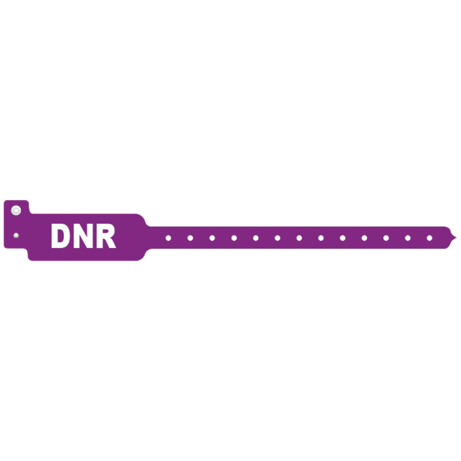 Wristband, Adult/ Pediatric, Tri-Laminate, DNR, Purple, 500/bx