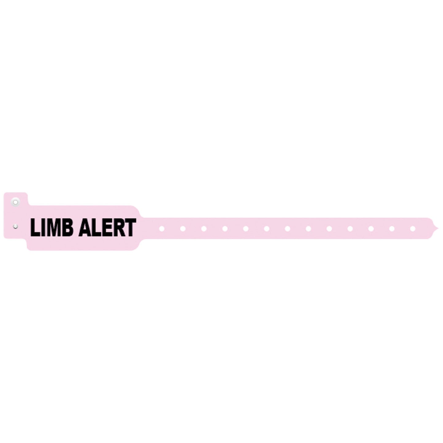 Wristband, Adult/ Pediatric, Tri-Laminate, Limb Alert, Pink, 500/bx