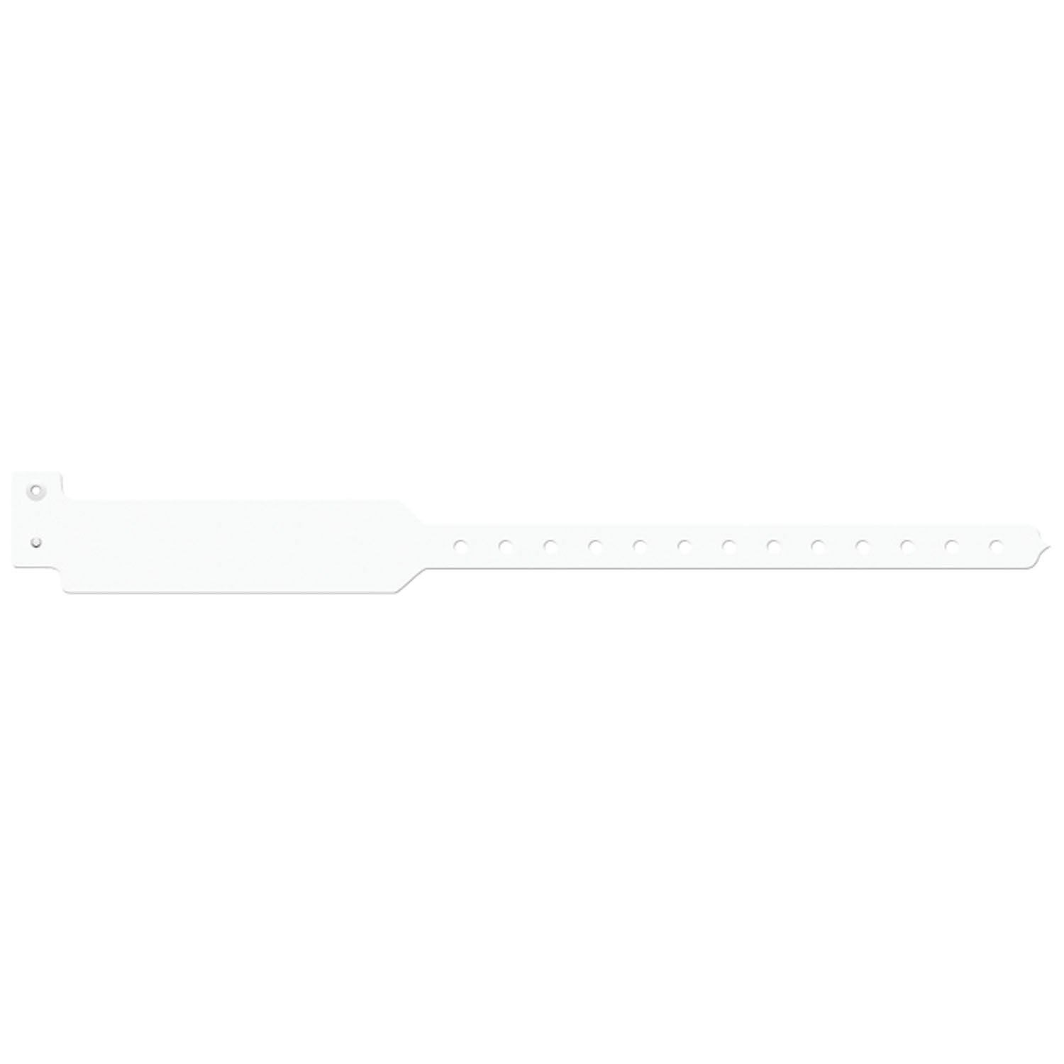 Wristband, Adult, Write-On Tri-Laminate, Custom Printed, White, 500/bx