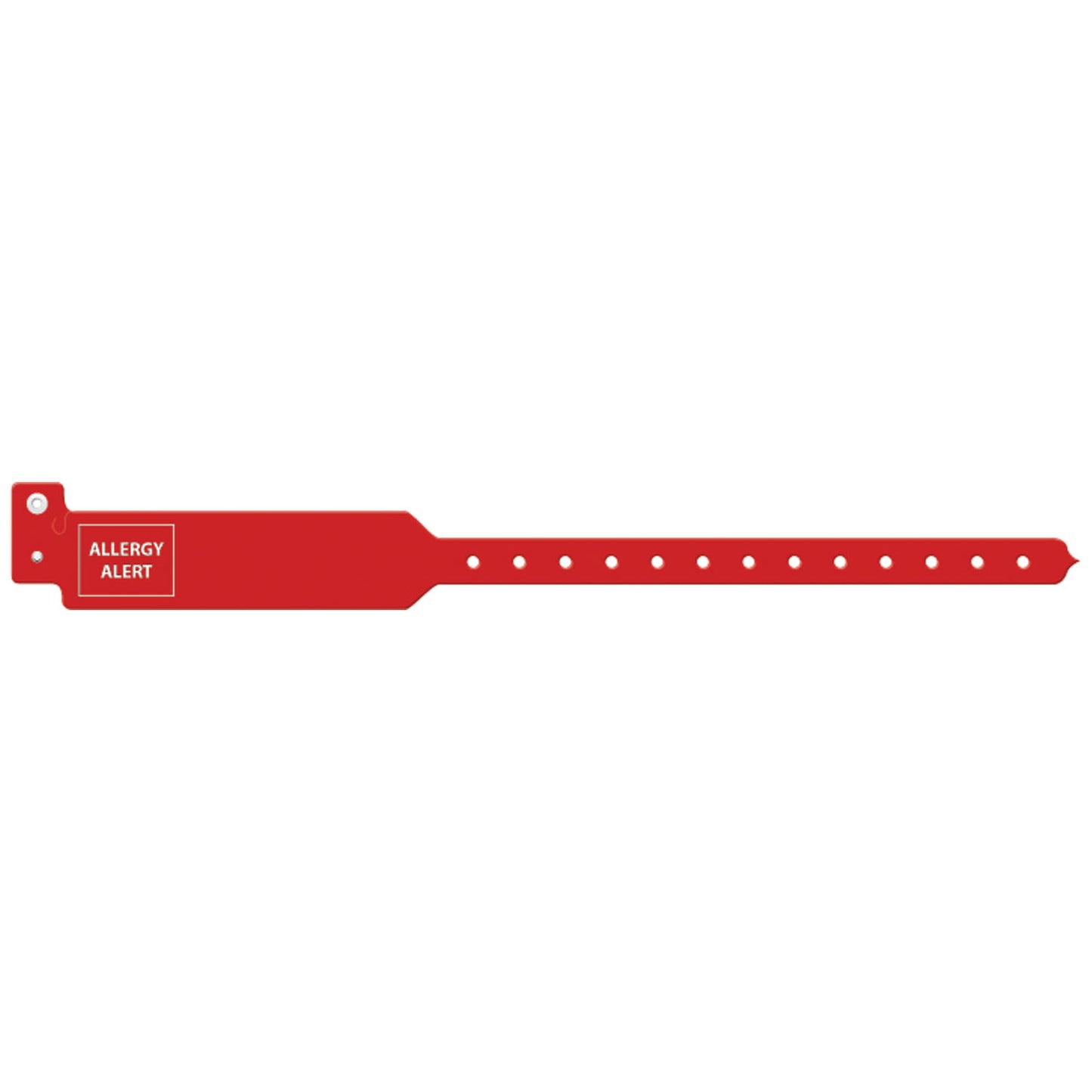 Wristband, Adult, 12", Tri-Laminate, Allergy Alert, Red, 250/bx