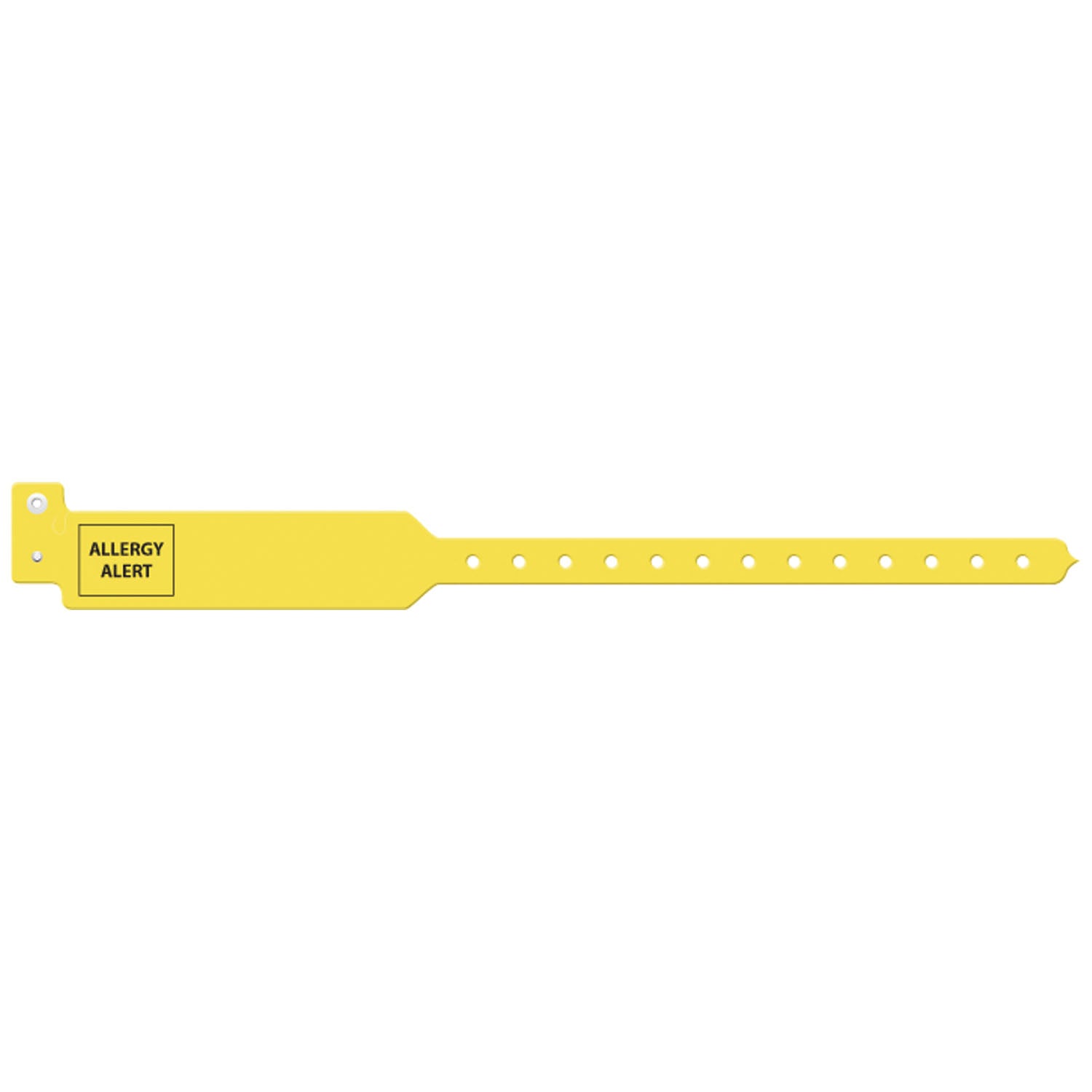 Wristband, Adult, 12", Tri-Laminate, Allergy Alert, Yellow, 250/bx
