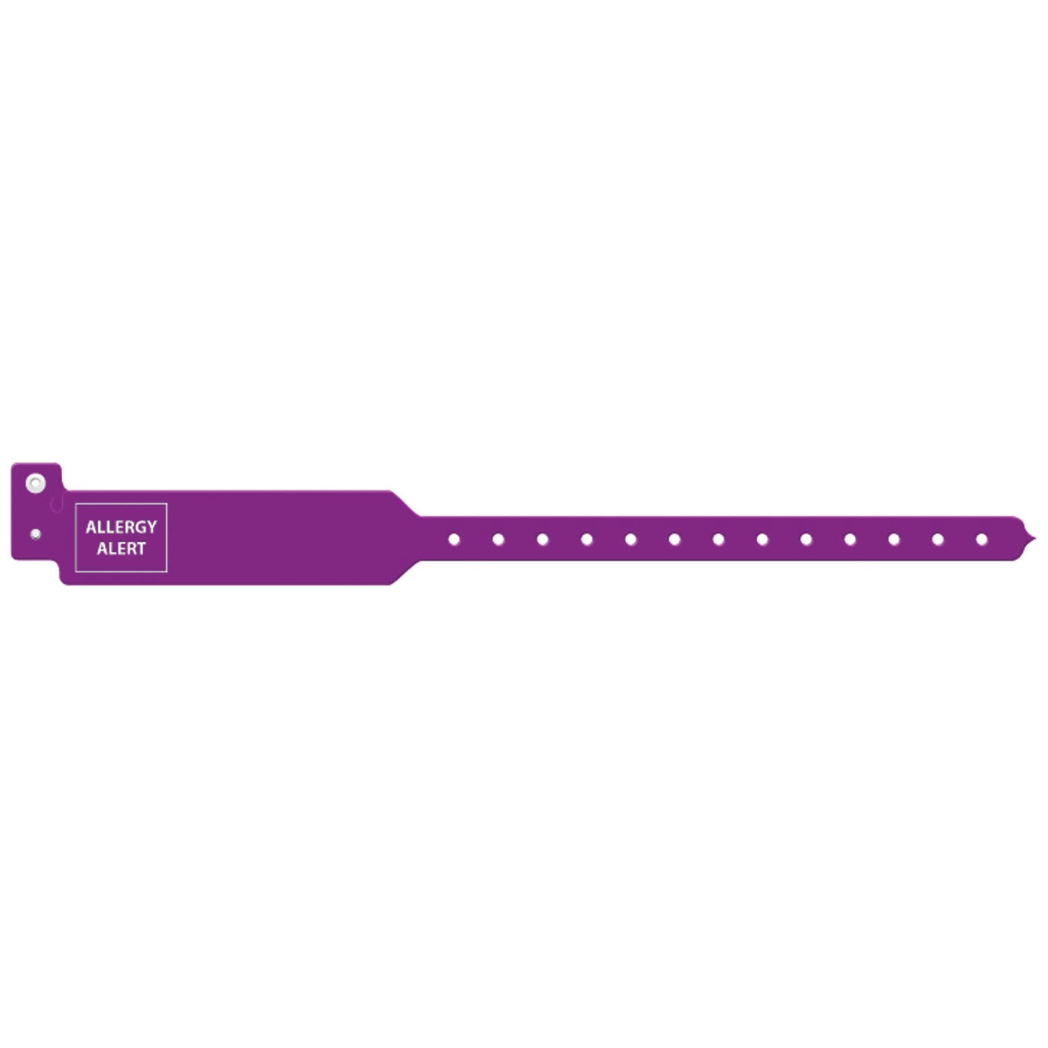Wristband, Adult, 12", Tri-Laminate, Allergy Alert, Purple, 250/bx