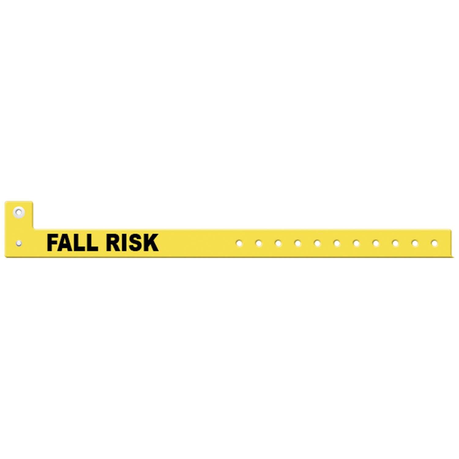 Wristband, L Shape, Tri-Laminate, Fall Risk, Yellow, 500/bx