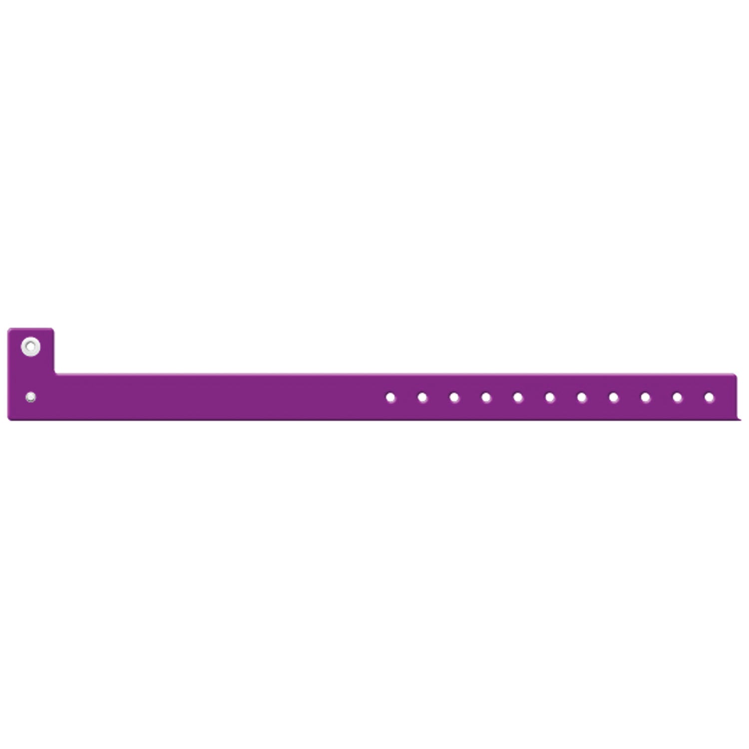 Wristband, Adult/ Pediatric, L Shape Tri-Laminate, Purple, 500/bx