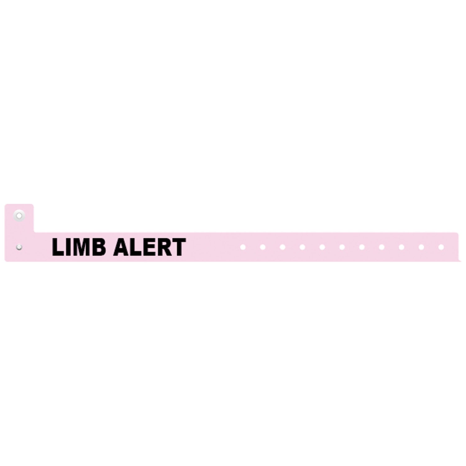 Wristband, L Shape, Tri-Laminate, Limb Alert, Pink, 500/bx