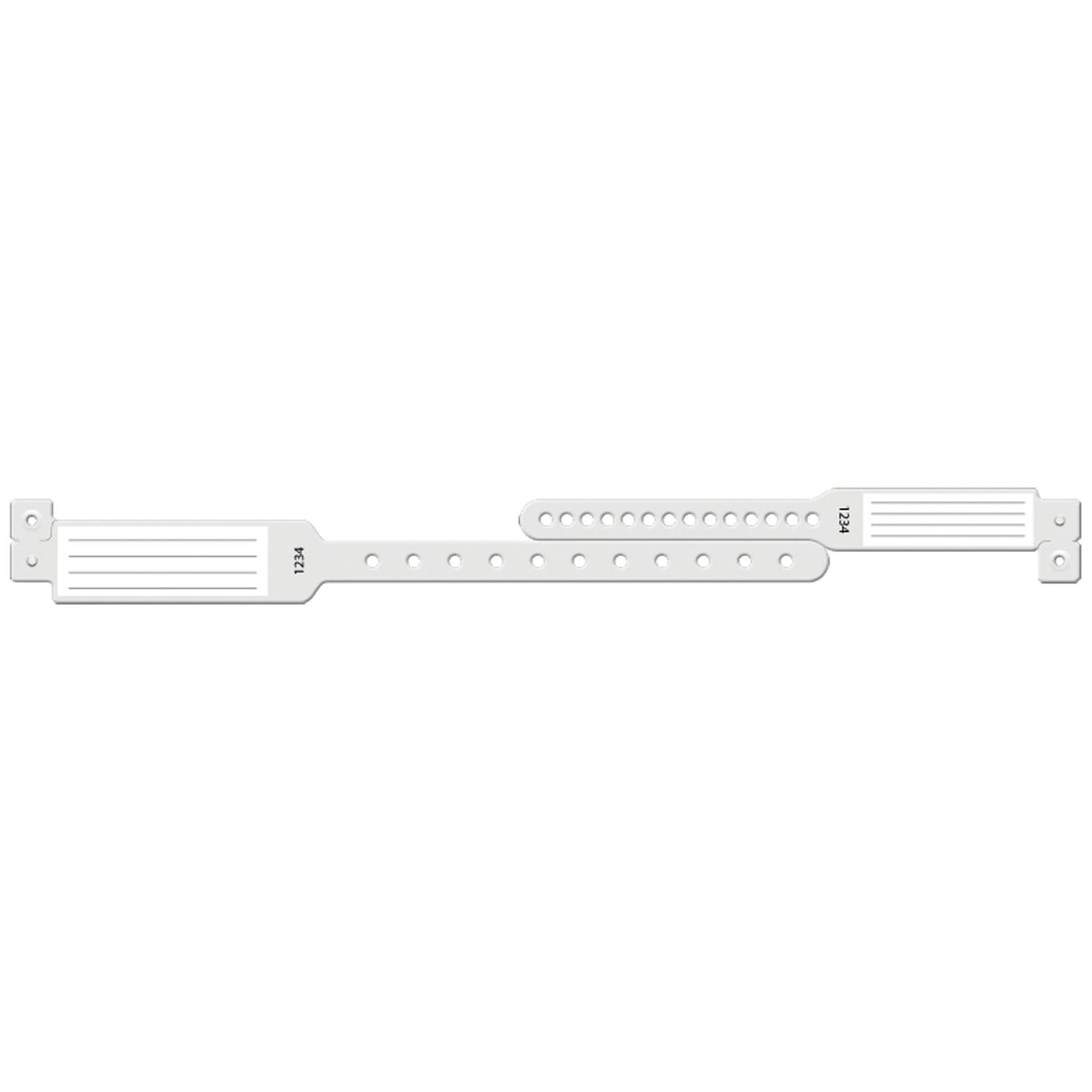 Wristband Set, 2-Part, Mother-Baby Set, Insert, Clear, 150/bx