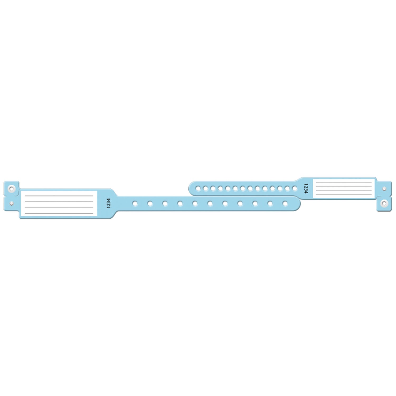 Wristband Set, 2-Part, Mother-Baby Set, Insert, Blue, 150/bx